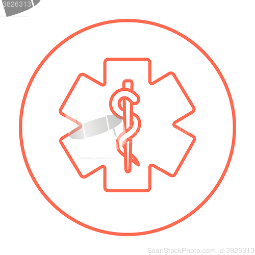 Image of Medical symbol line icon.