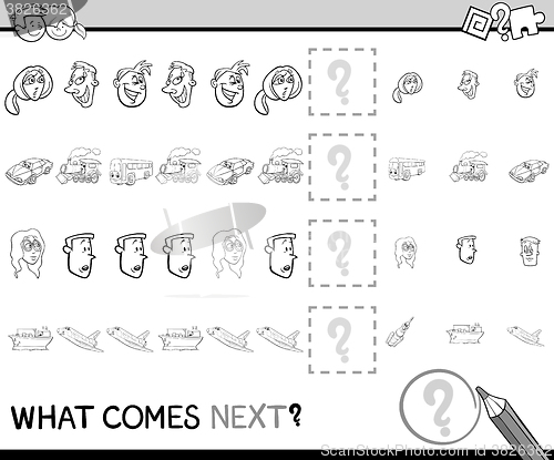 Image of pattern activity coloring page