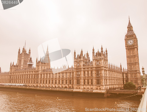 Image of Houses of Parliament vintage