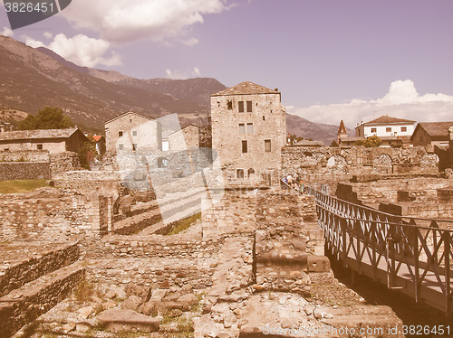 Image of Roman Theatre Aosta vintage