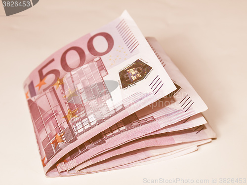 Image of  Euro note vintage