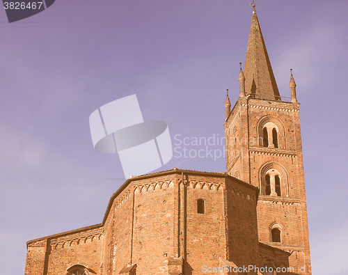 Image of San Domenico church in Chieri vintage