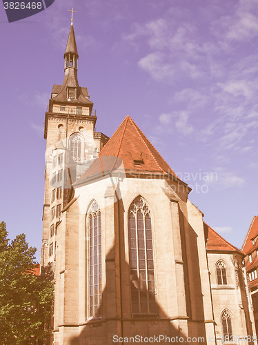 Image of Stiftskirche Church, Stuttgart vintage