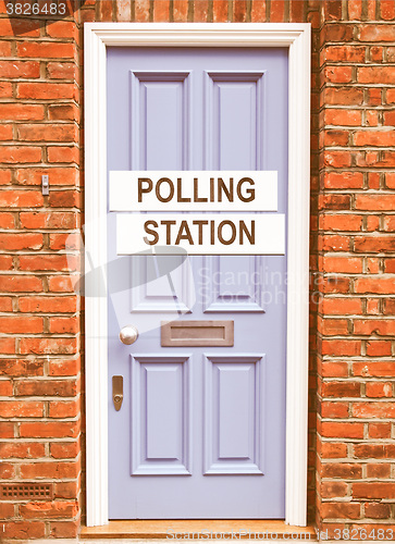 Image of  Polling station vintage