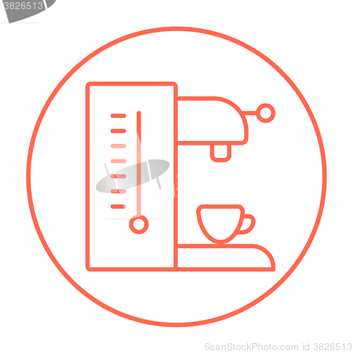 Image of Coffee maker line icon.