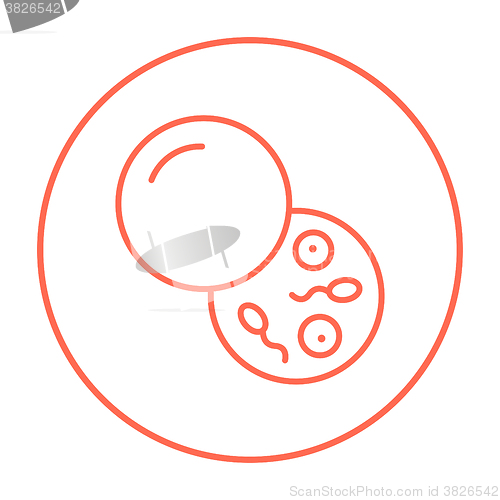 Image of Donor sperm line icon.