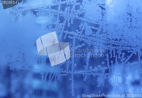 Image of Ice pattern on glass