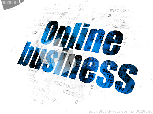 Image of Finance concept: Online Business on Digital background