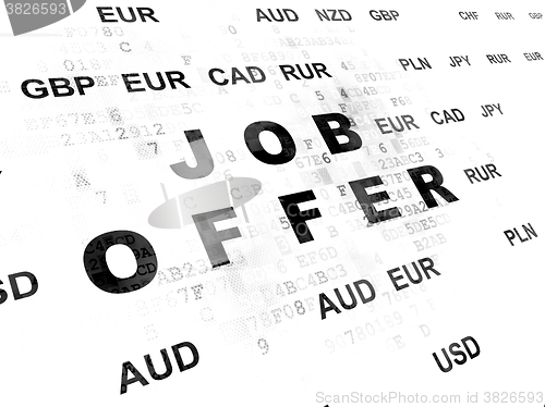 Image of Business concept: Job Offer on Digital background