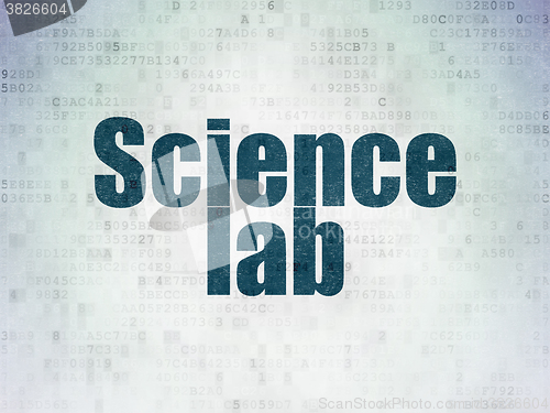 Image of Science concept: Science Lab on Digital Paper background