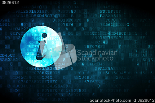 Image of Web design concept: Information on digital background