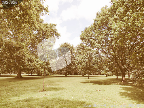 Image of Kensington gardens, London vintage