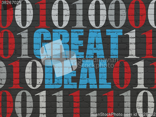 Image of Business concept: Great Deal on wall background
