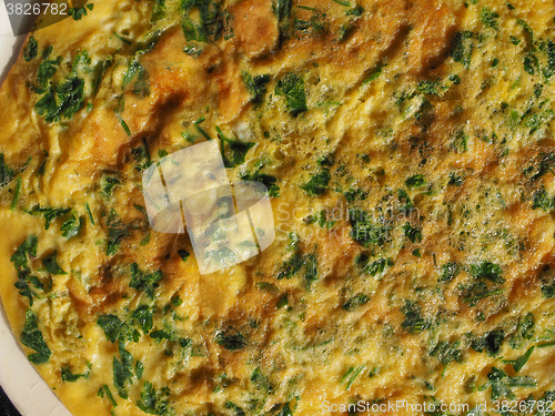 Image of Parsley cilantro omelette