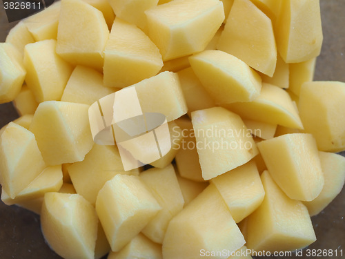 Image of Diced potato vegetables