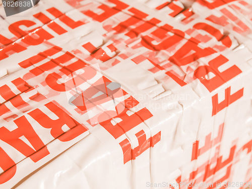 Image of  Fragile packet parcel vintage