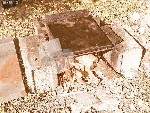 Image of Retro looking Barbecue