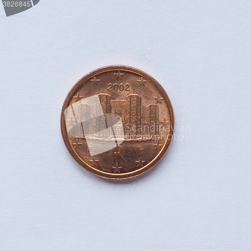 Image of Italian 1 cent coin