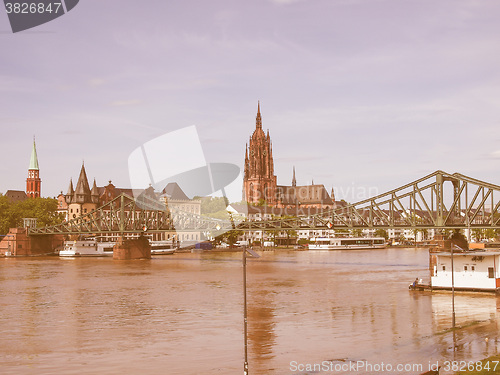 Image of Iron Bridge in Frankfurt vintage