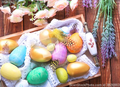 Image of easter eggs
