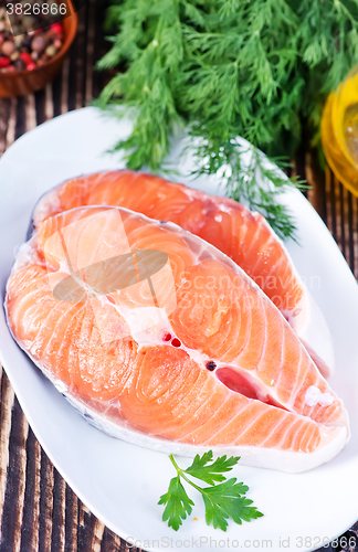 Image of raw salmon