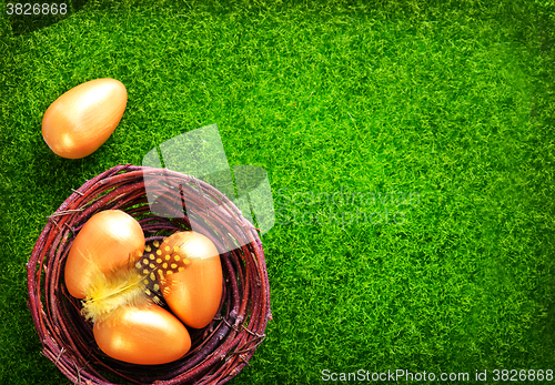 Image of decorative painted Easter eggs