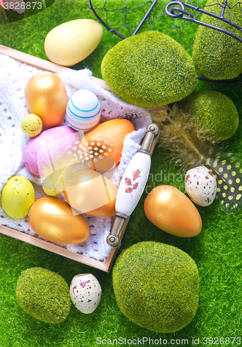 Image of easter eggs