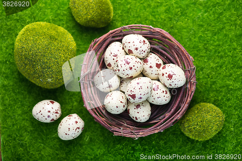 Image of decorative painted Easter eggs