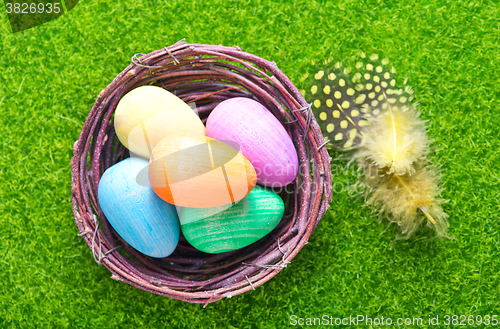 Image of decorative painted Easter eggs
