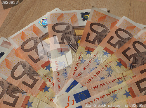 Image of Fifty Euro notes