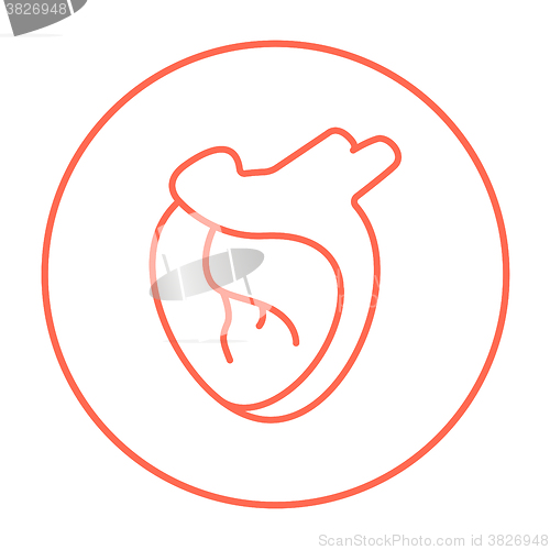 Image of Heart line icon.