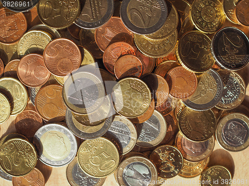 Image of Many Euro coins