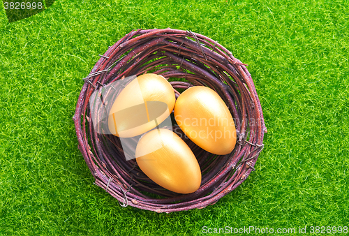 Image of decorative painted Easter eggs