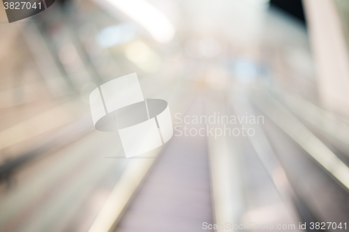 Image of Blur view of Escalator