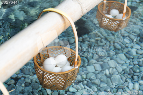 Image of Onsen steaming egg