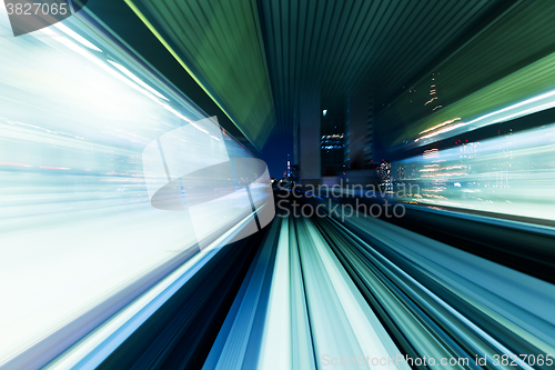 Image of Train passing the rail