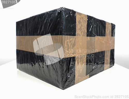 Image of Black packet parcel
