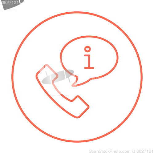 Image of Customer service line icon.