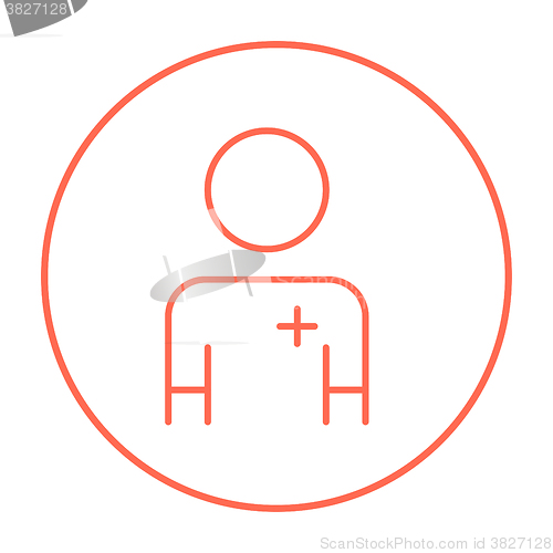 Image of Nurse line icon.