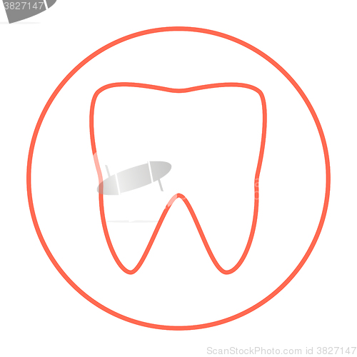 Image of Tooth line icon.