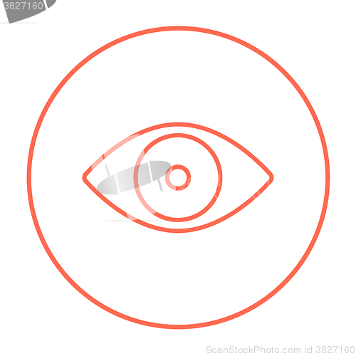 Image of Eye line icon.