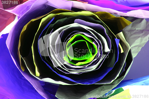 Image of crumpled color papers background