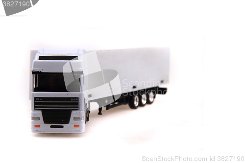 Image of white truck isolated