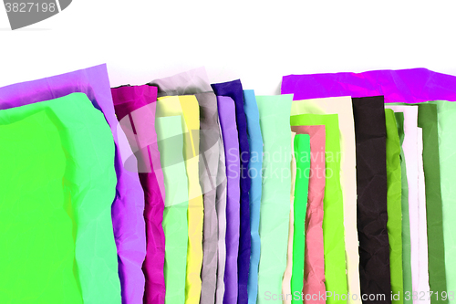 Image of crumpled color papers background