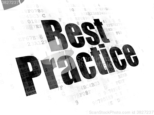 Image of Learning concept: Best Practice on Digital background