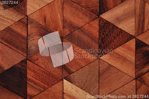 Image of wooden triangle background