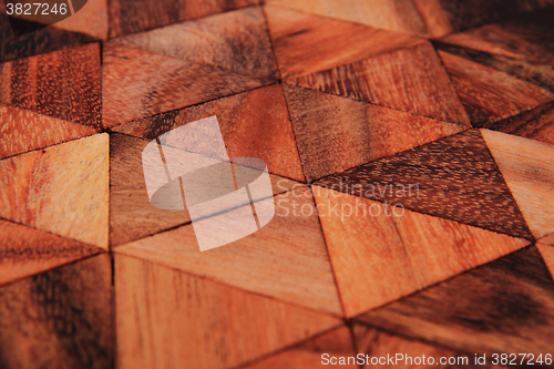 Image of wooden triangle background