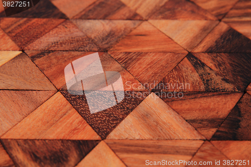 Image of wooden triangle background
