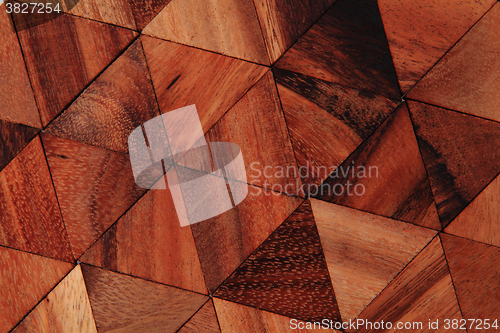 Image of wooden triangle background