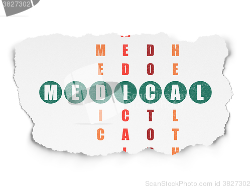 Image of Health concept: Medical in Crossword Puzzle